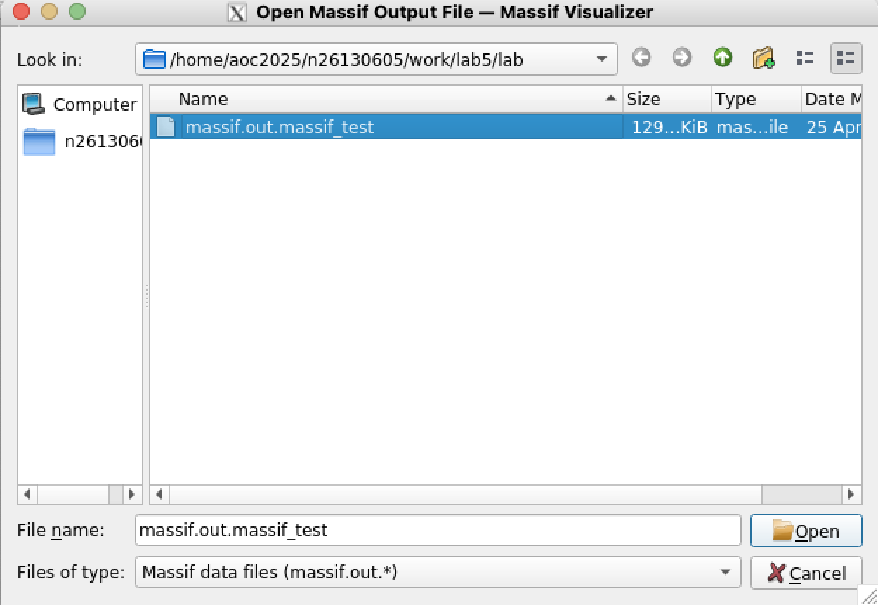 Open files